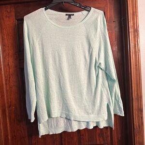 Eileen Fisher Light Green Long Sleeve Top